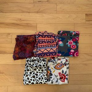 Set of 5 Girls Size Large 10-12 Leggings